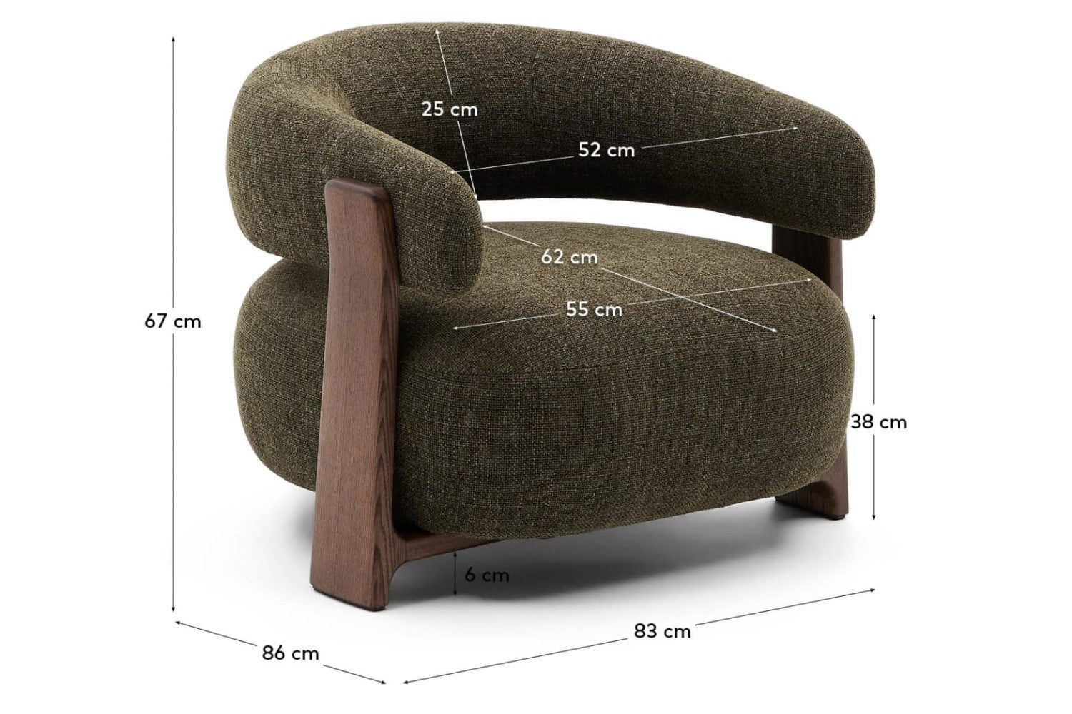 Leia Fabric Armchair