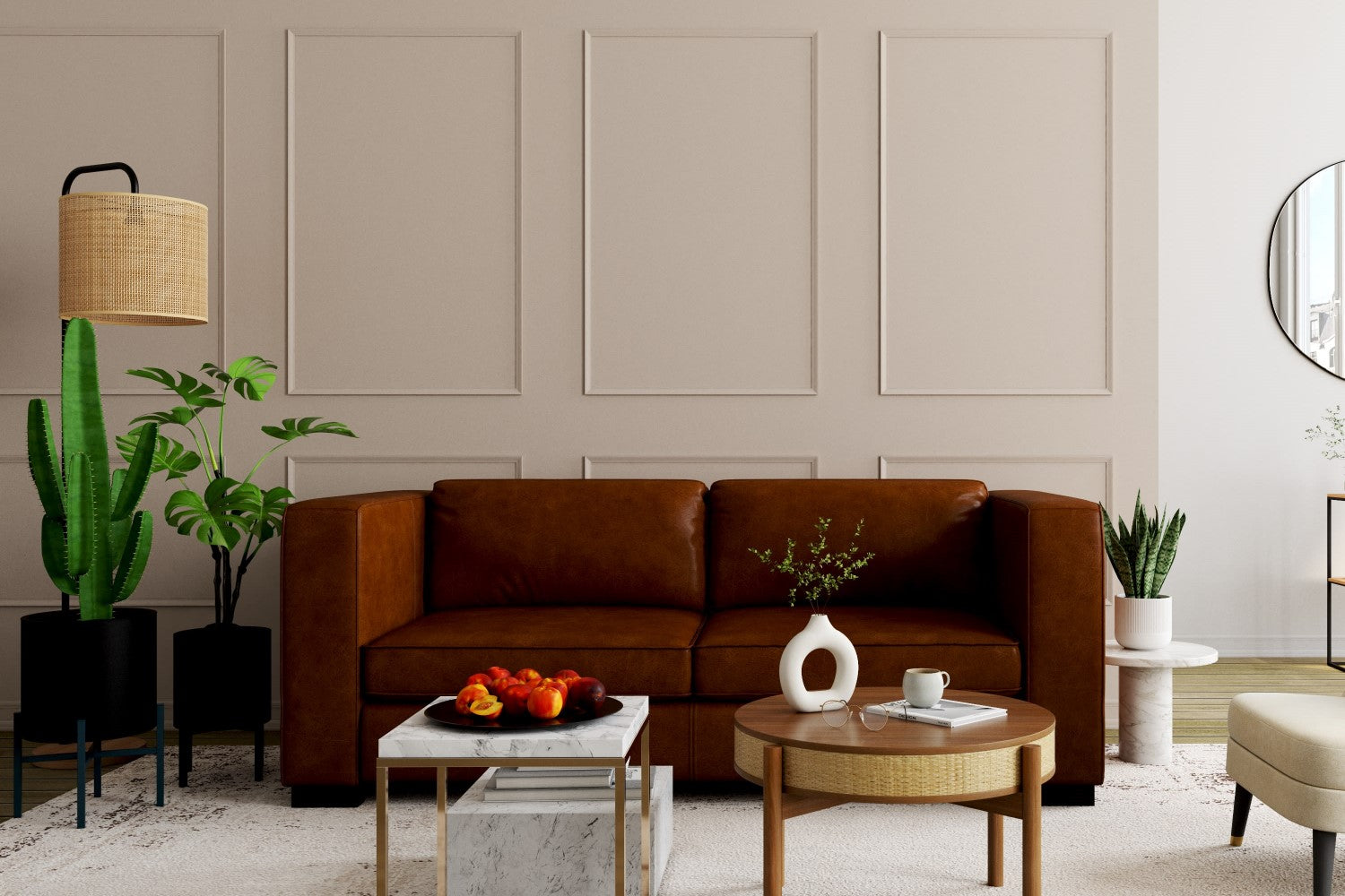 Tiziana Leather Sofa Bed