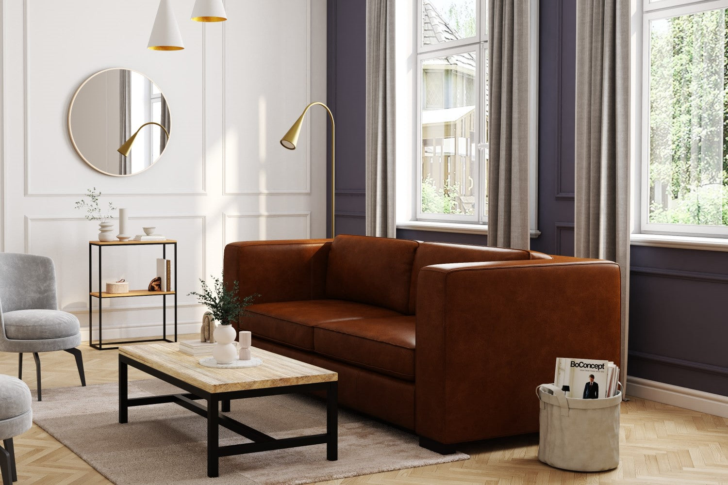 Tiziana Leather Sofa Bed