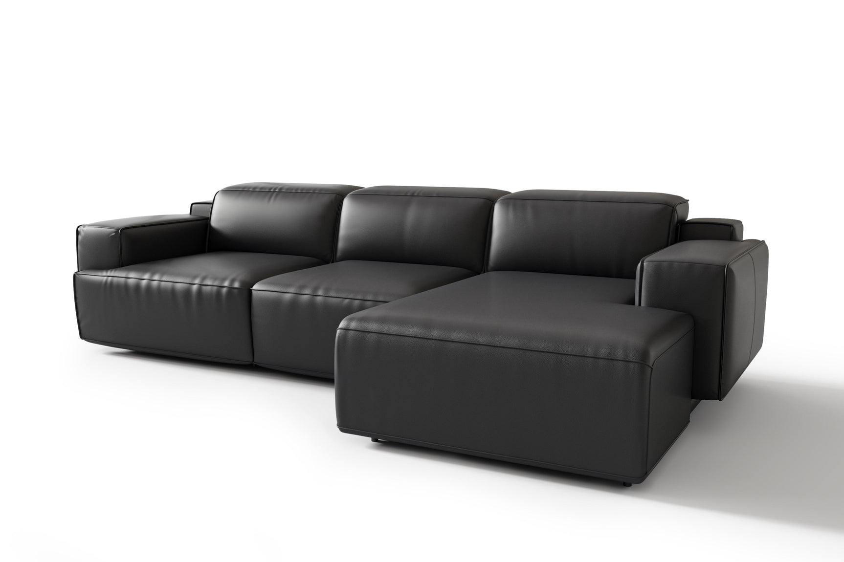 Valentina Leather Recliner Sectional Sofa