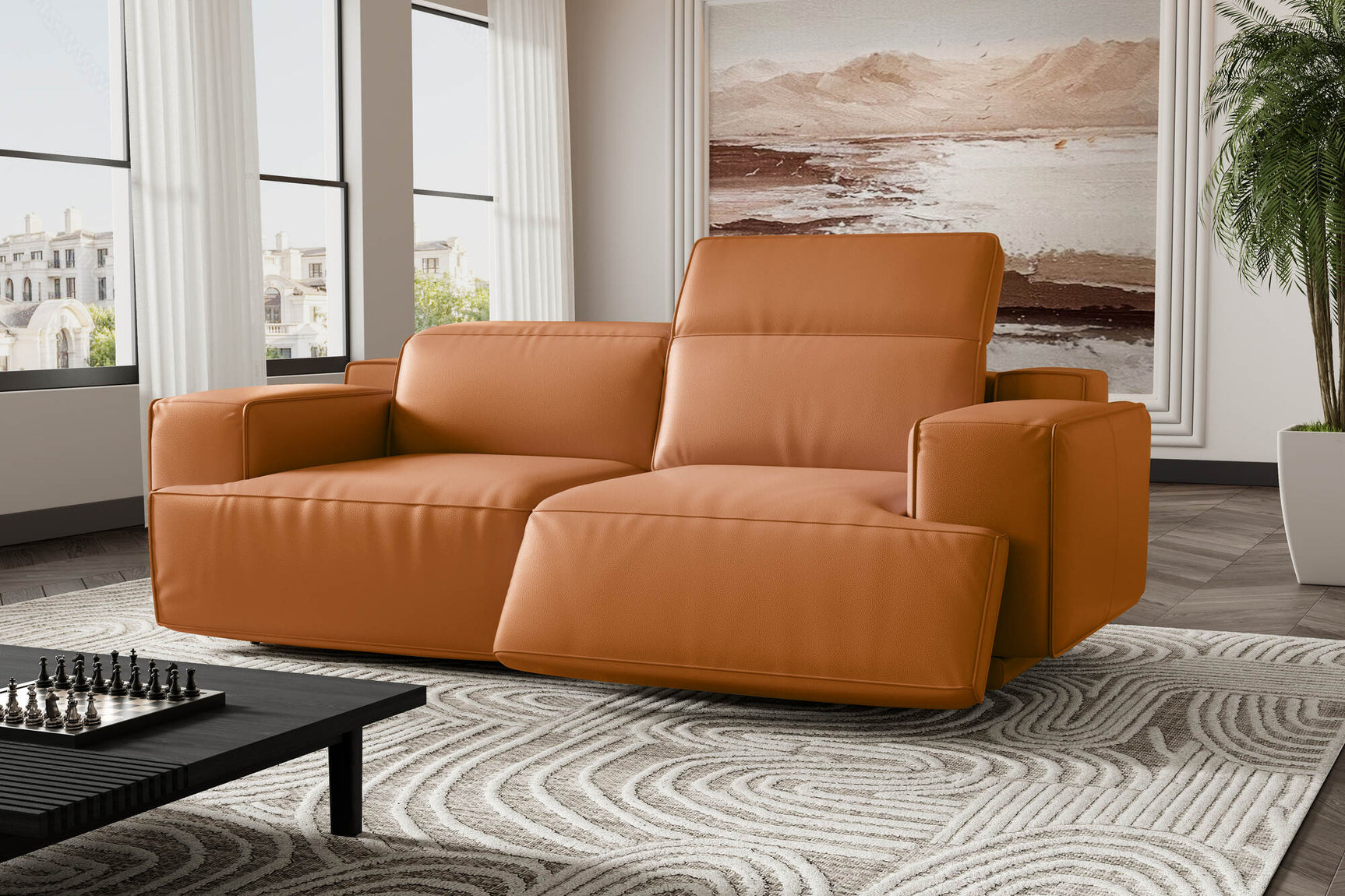 Valentina Leather Recliner Sofa