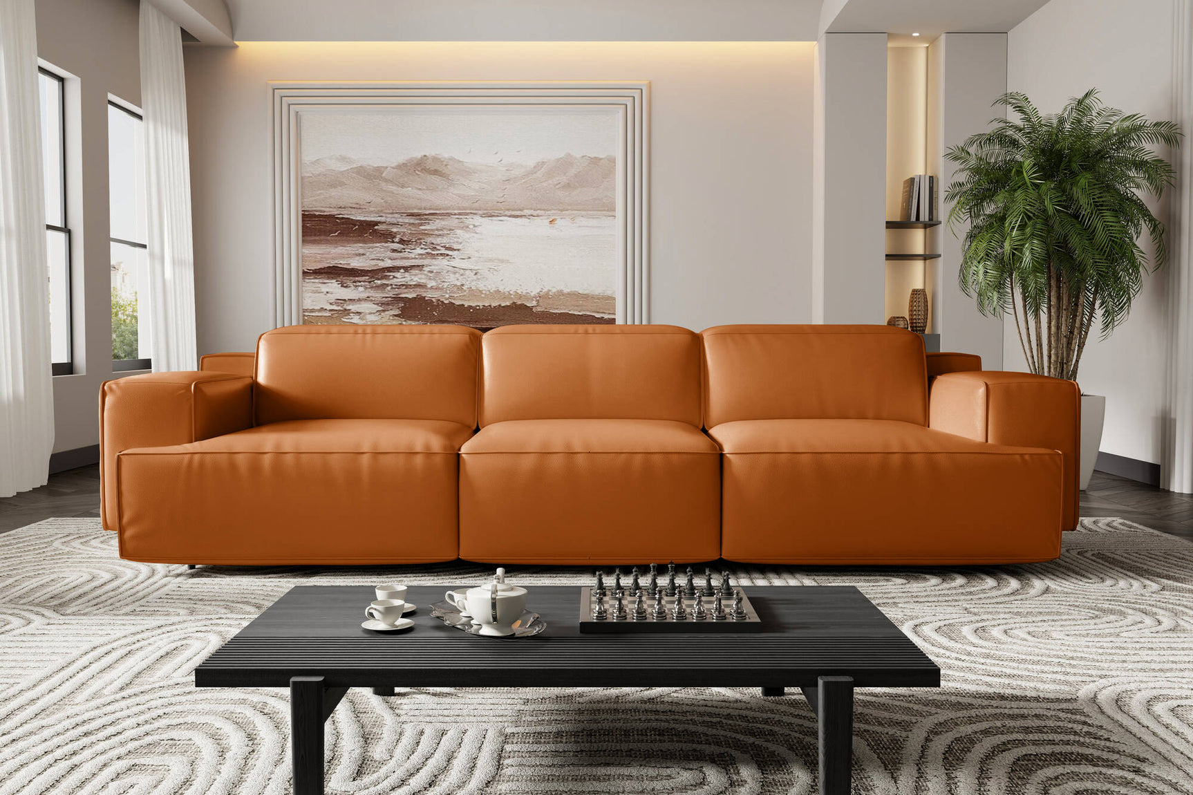 Valentina Leather Recliner Sofa
