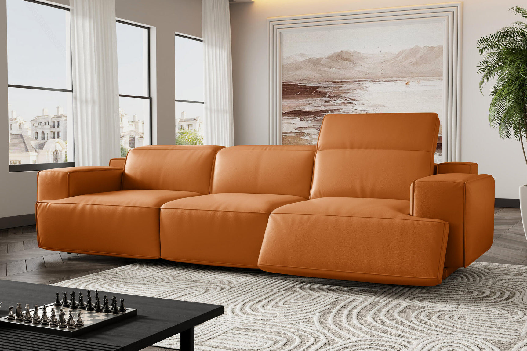 Valentina Leather Recliner Sofa