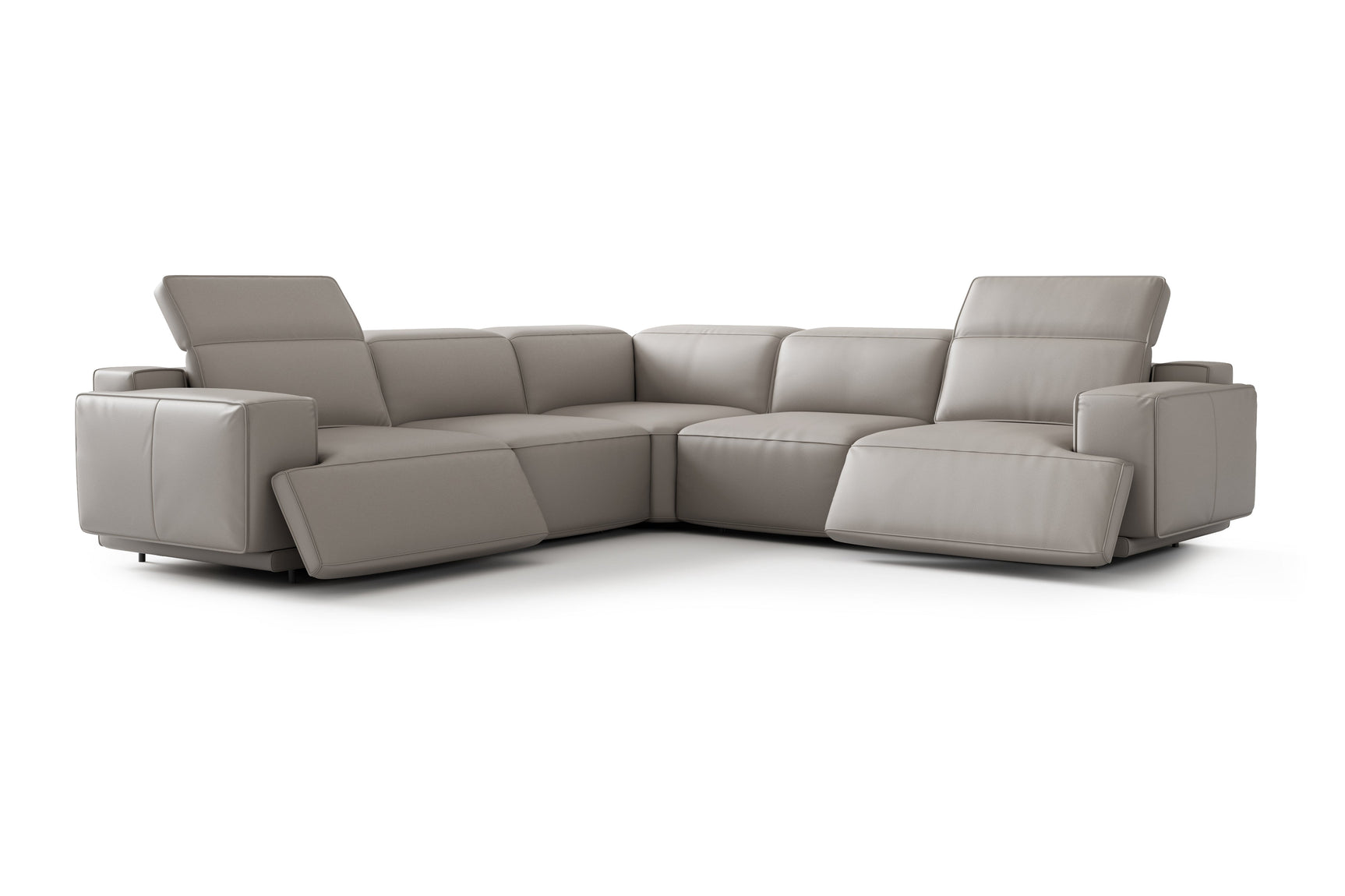 Valentina Leather Corner Recliner Sectional