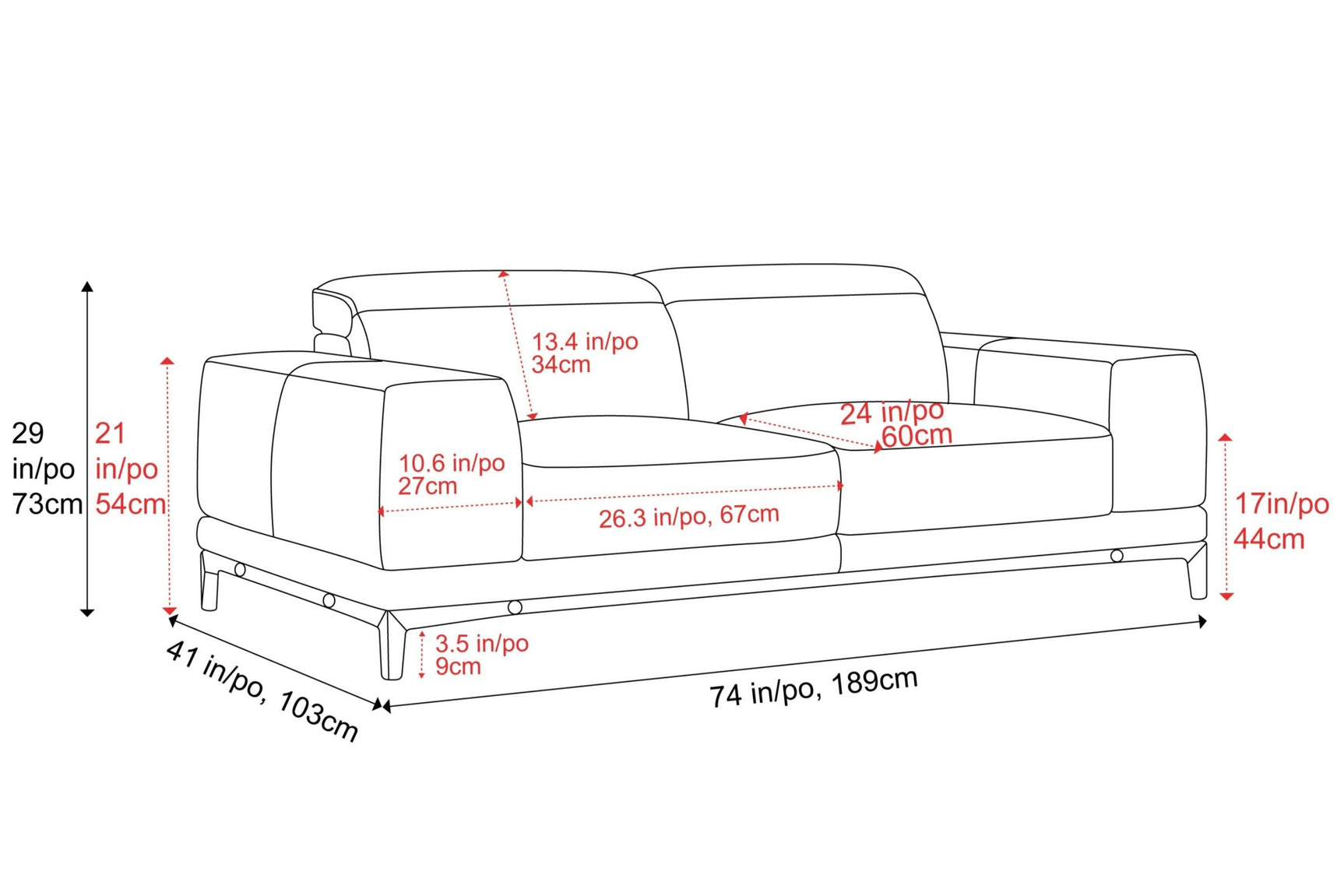 Valletta Leather Sofa