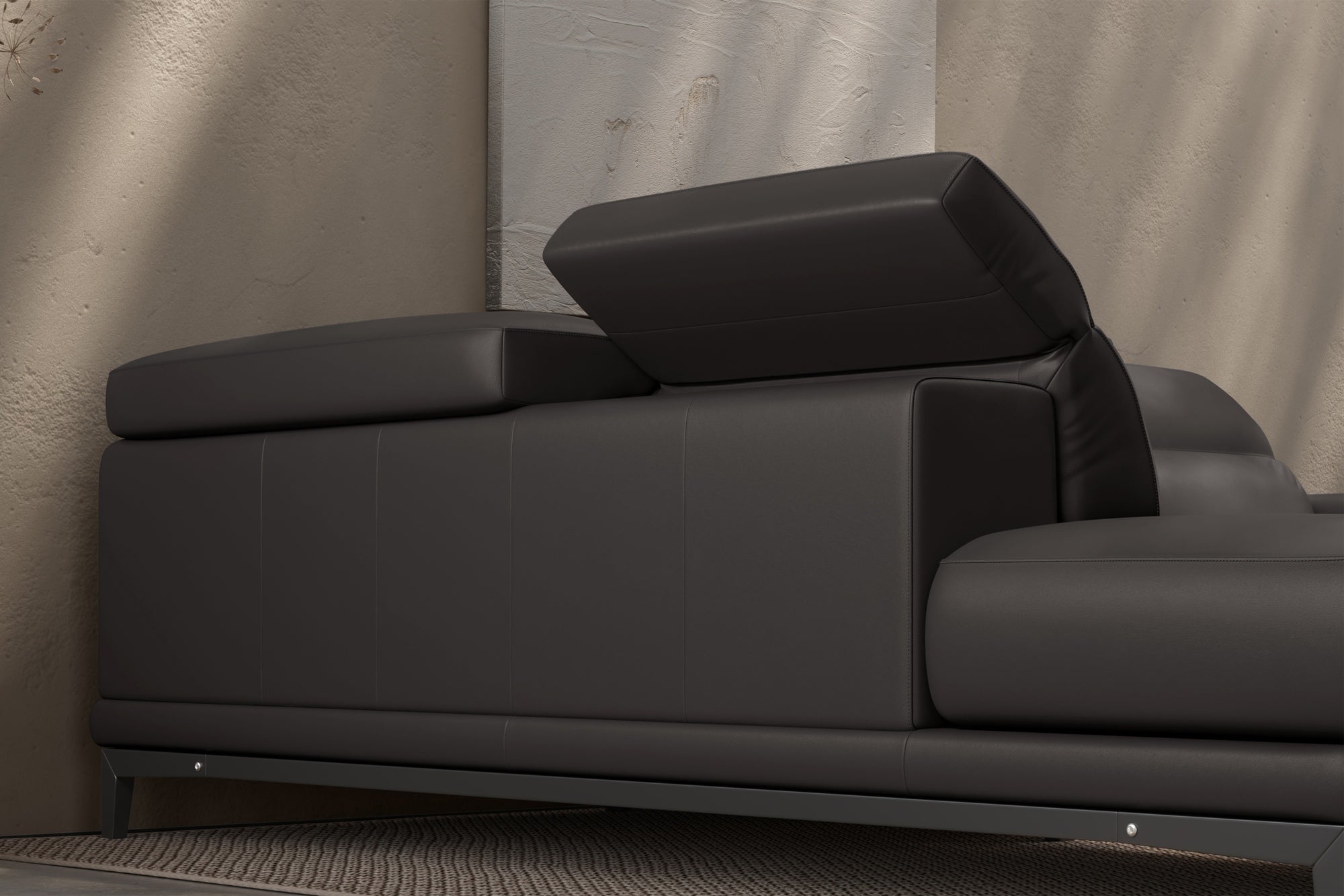 Valletta Leather Corner Sectional Sofa