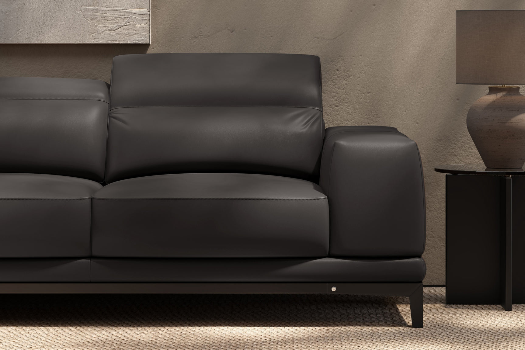 Valletta Leather Corner Sectional Sofa