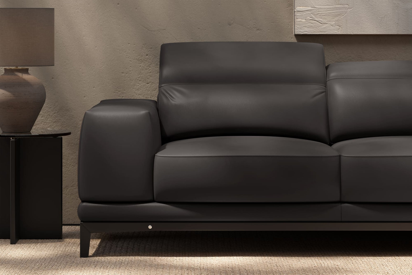 Valletta Leather Corner Sectional Sofa