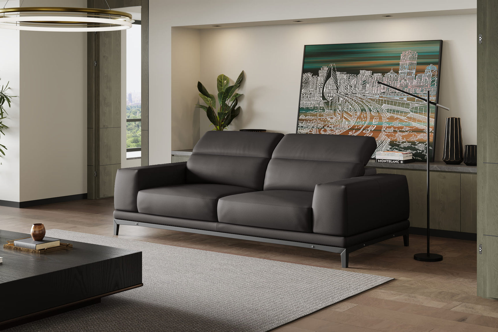 Valletta Leather Sofa