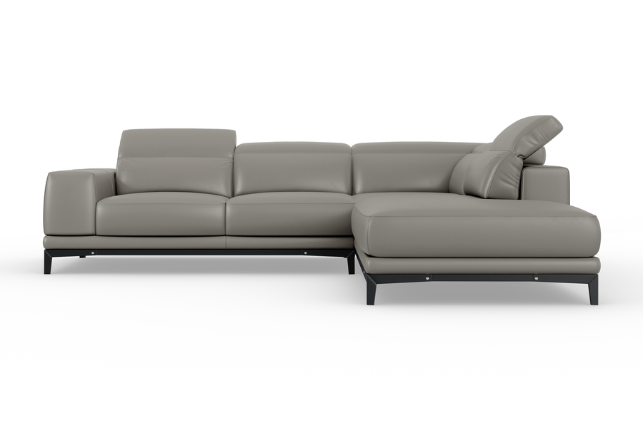 Valletta Leather Corner Sectional Sofa