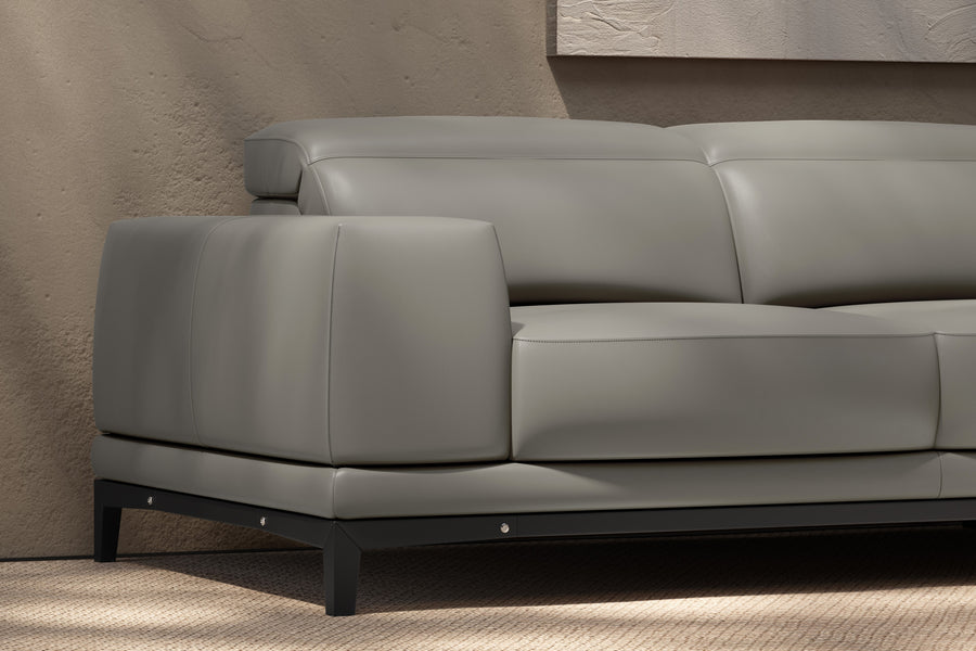 Valletta Leather Corner Sectional Sofa