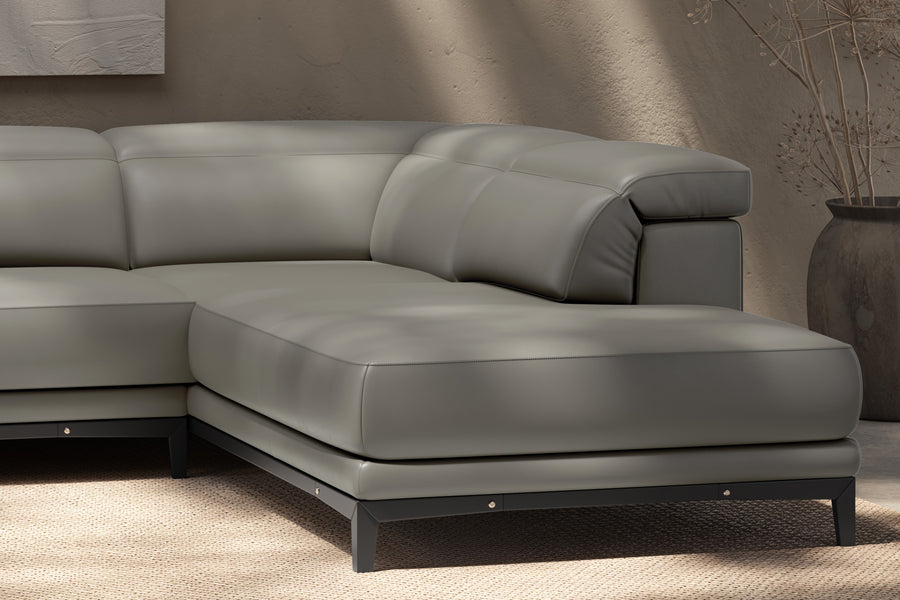 Valletta Leather Corner Sectional Sofa