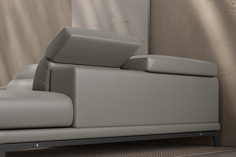 Valletta Leather Corner Sectional Sofa