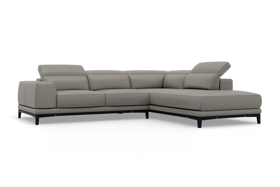 Valletta Leather Corner Sectional Sofa