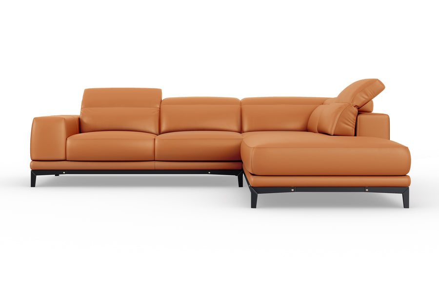 Valletta Leather Corner Sectional Sofa