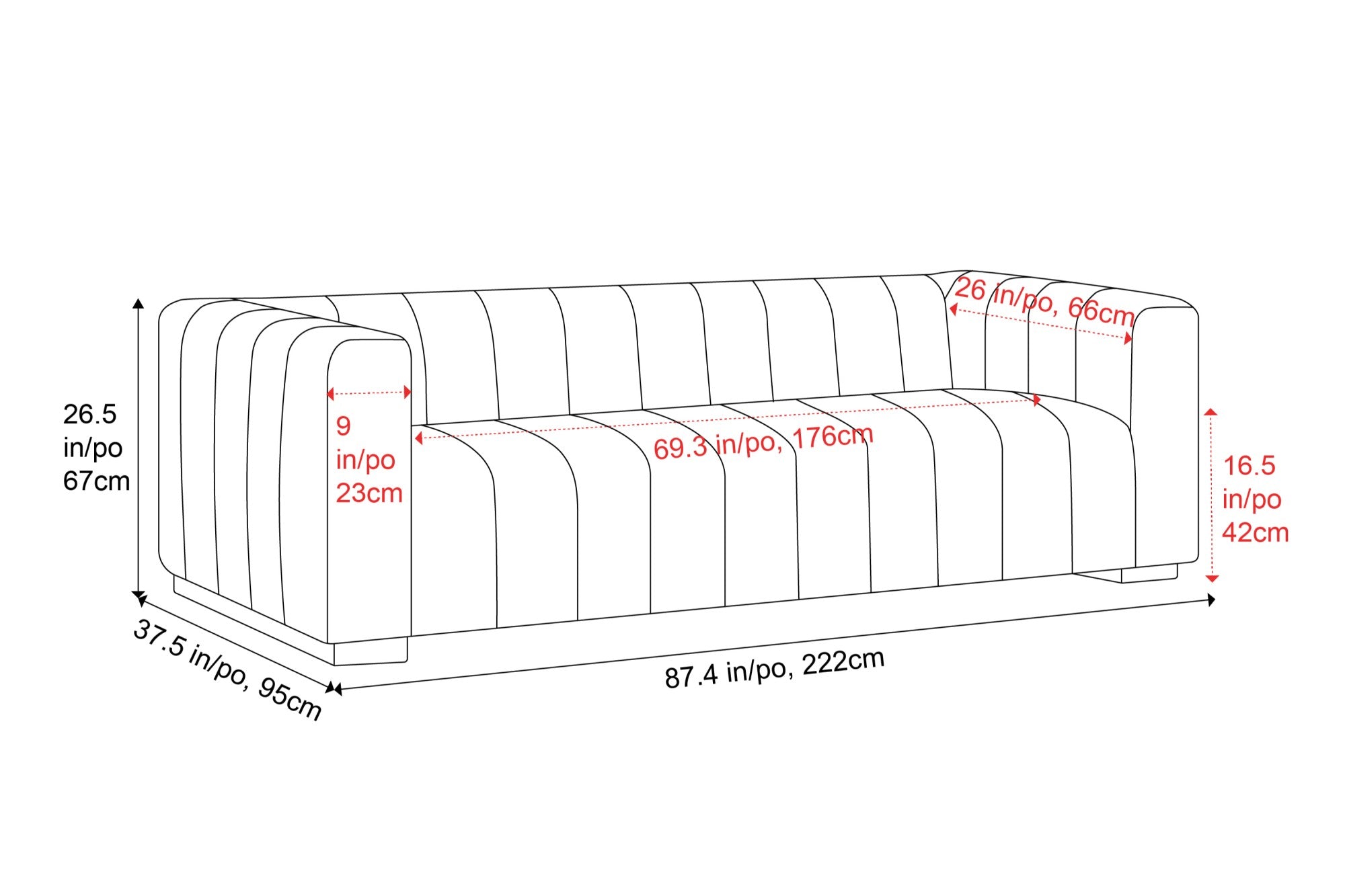 Victoria Leather Sofa