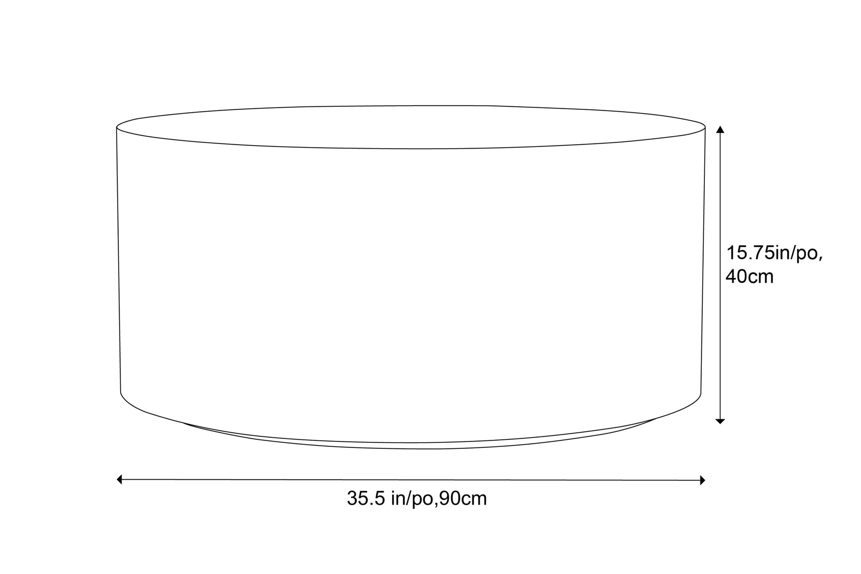 Viola Stone Outdoor Coffee Table