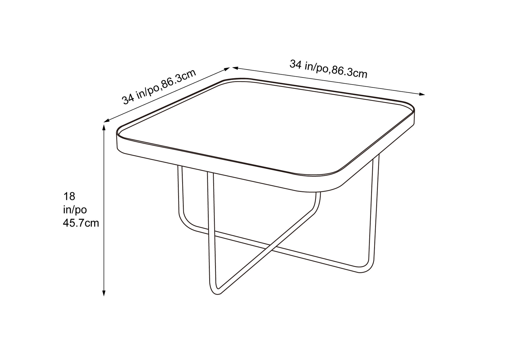 Vionna Ceramic Coffee Table