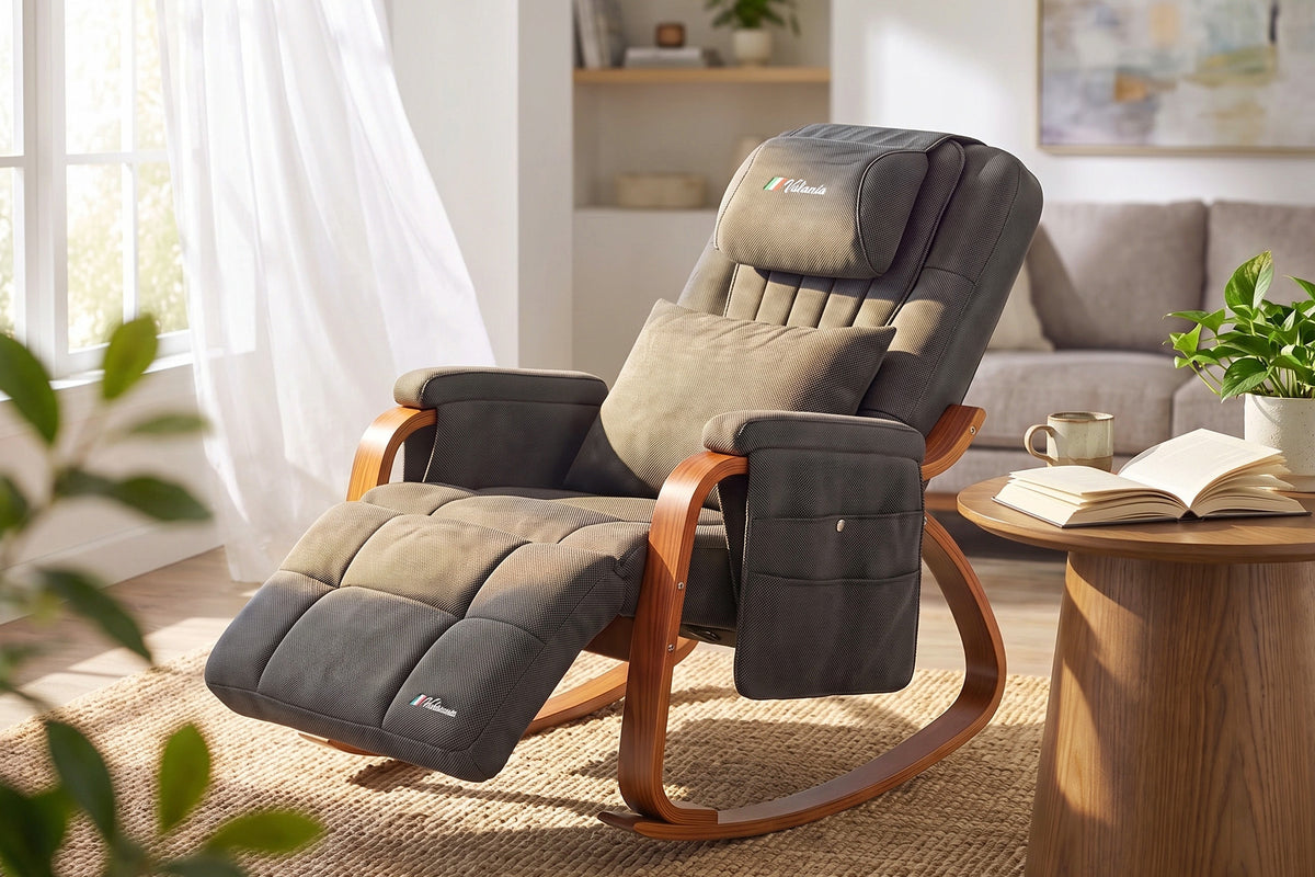 Valencia Virelia Wooden Reclining Rocking Massage Chair