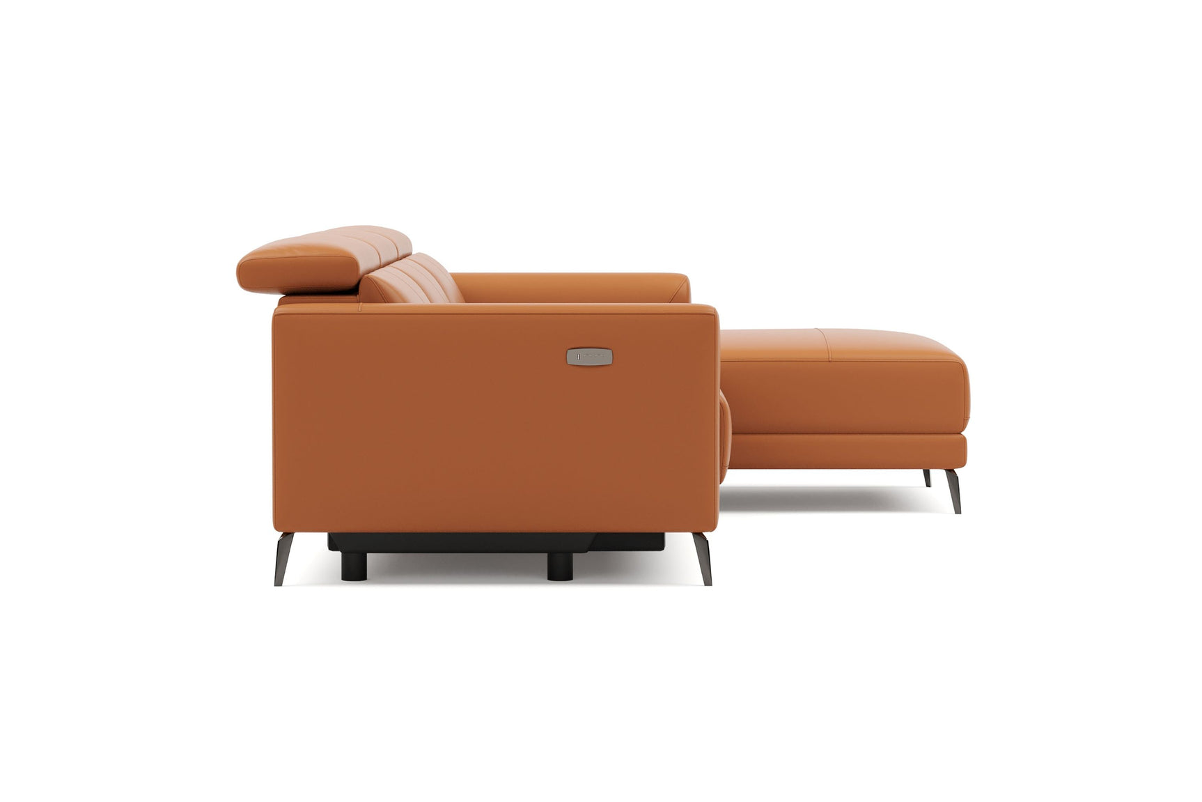 Andria Leather Reclining Sectional Sofa
