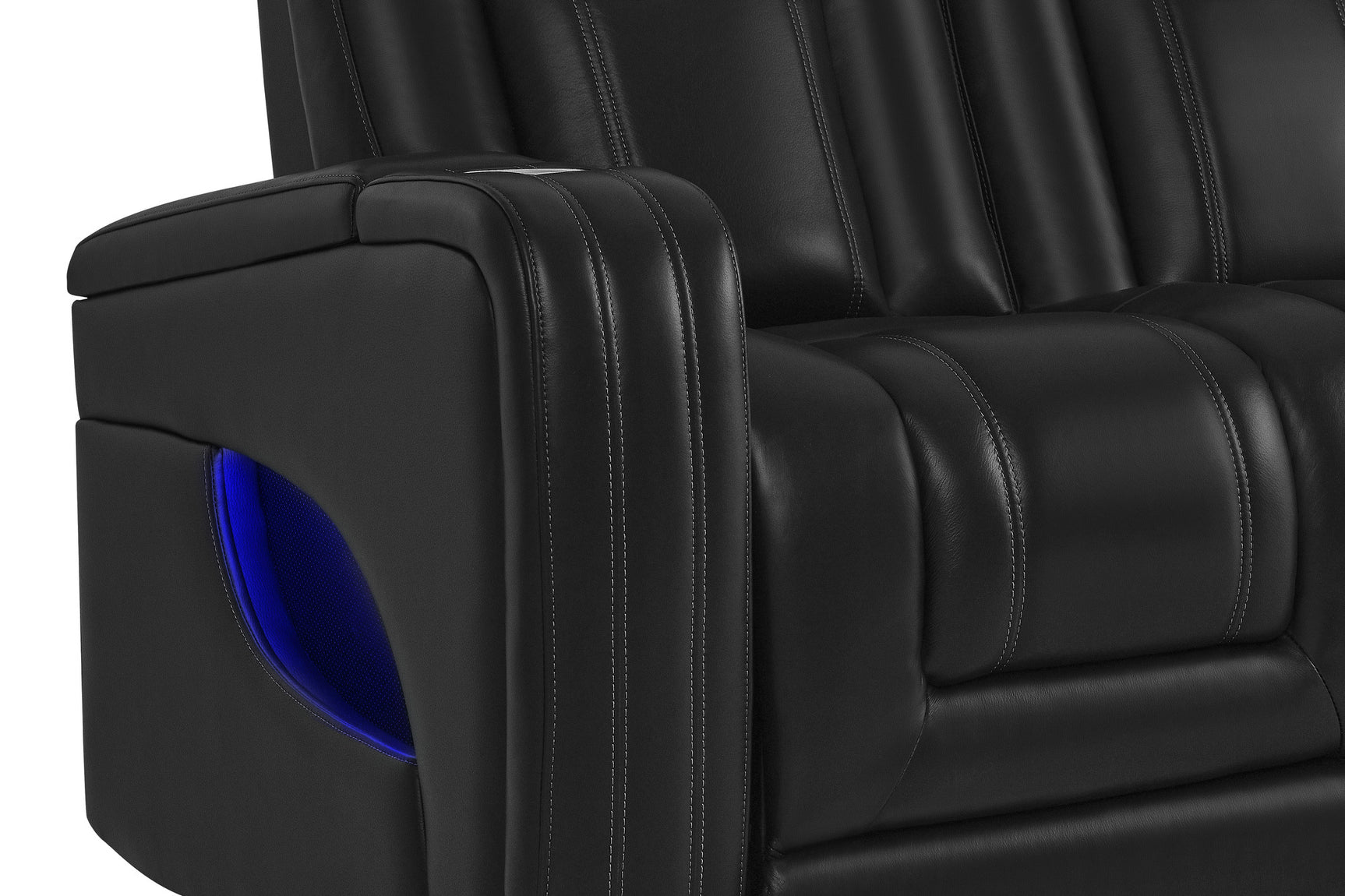 Cyber Immersive Sound Italian Leather Home Theater Console with Heat & Massage & Bass Shaker