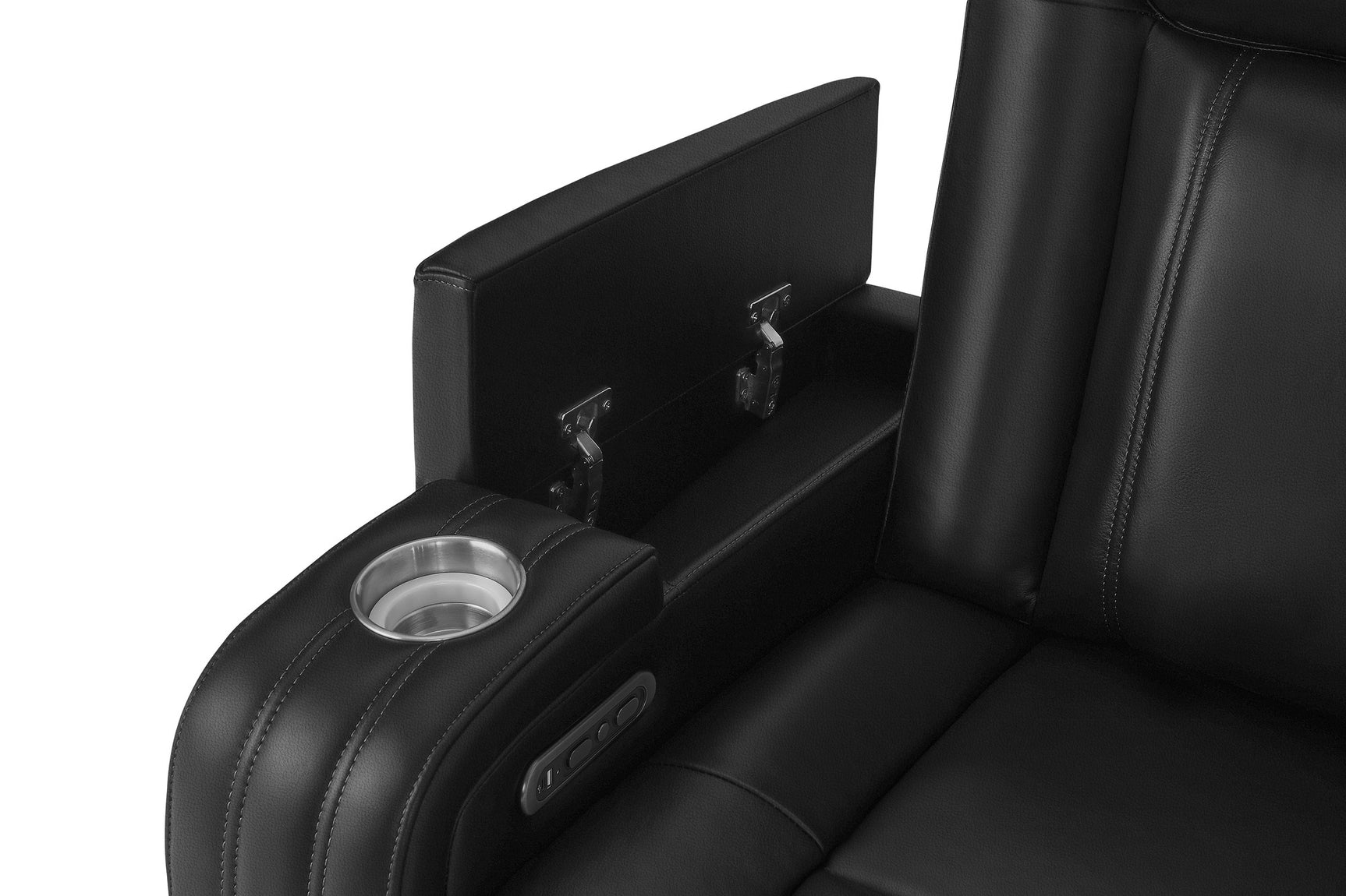 Cyber Immersive Sound Italian Leather Home Theater Console with Heat & Massage & Bass Shaker