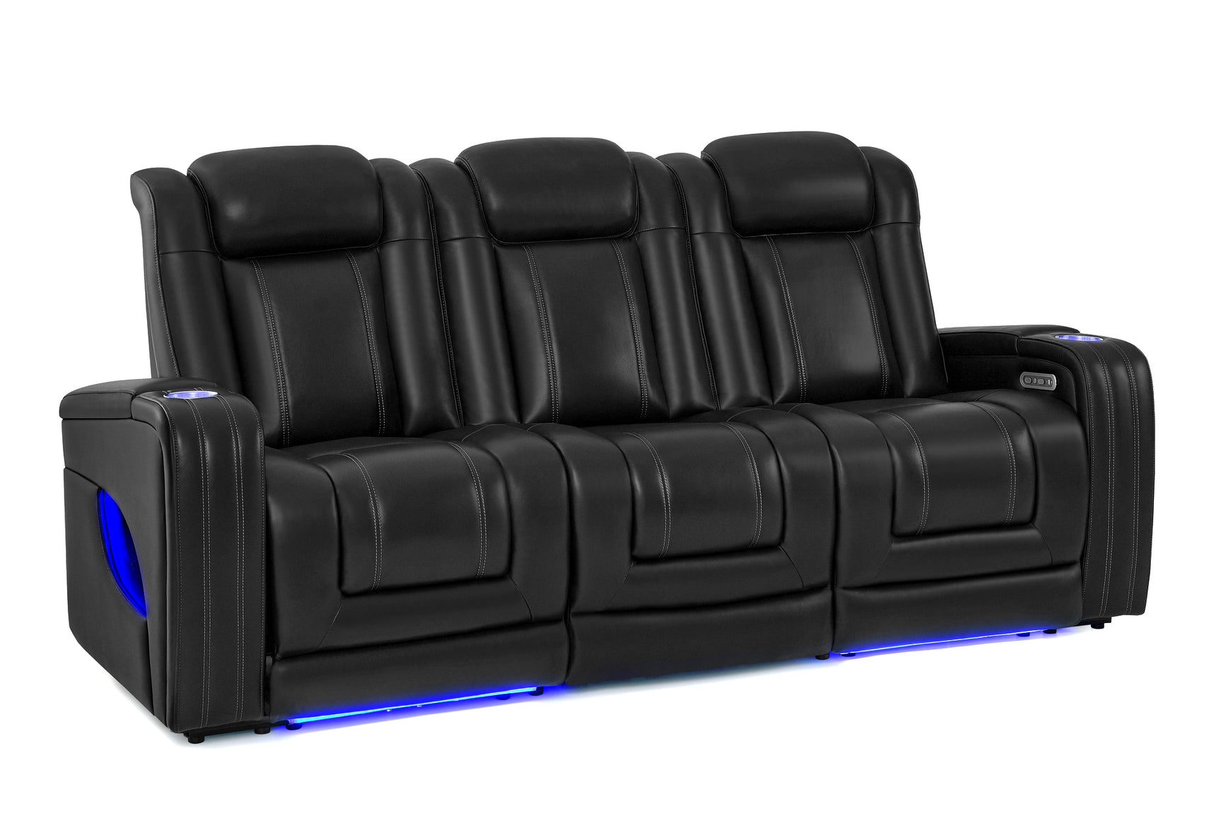 Cyber Immersive Sound Italian Leather Home Theater Console with Heat & Massage & Bass Shaker