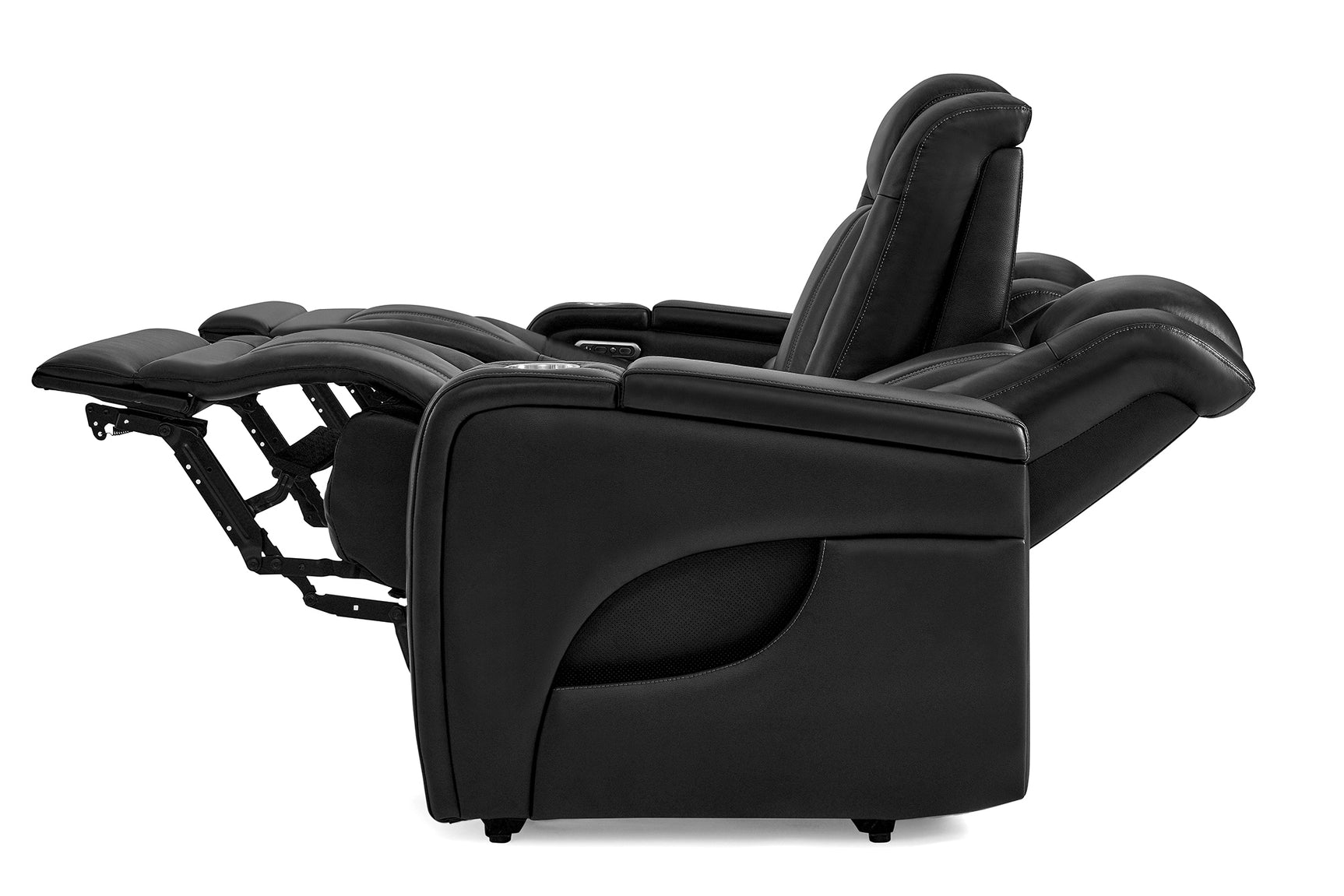 Cyber Immersive Sound Italian Leather Home Theater Console with Heat & Massage & Bass Shaker