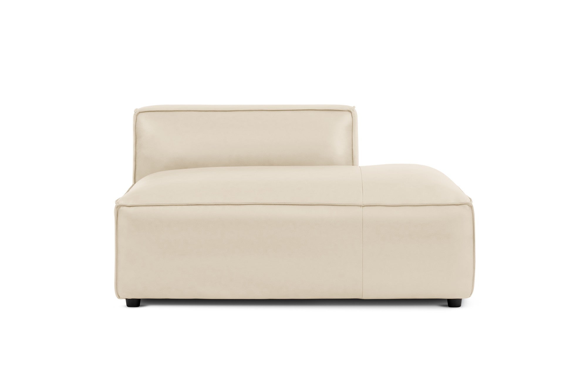 Nathan Leather Right Open-End Sofa Module