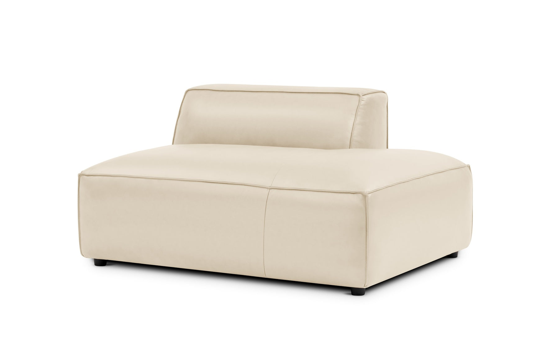 Nathan Leather Right Open-End Sofa Module