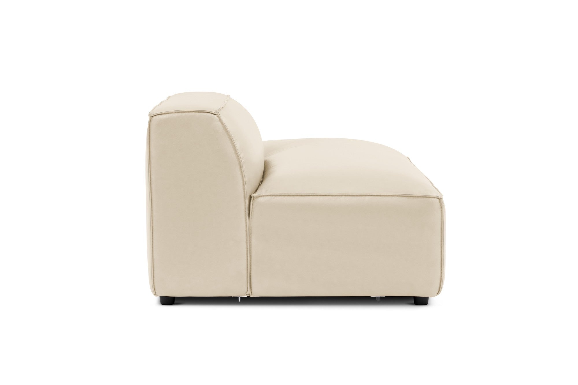 Nathan Leather Right Open-End Sofa Module