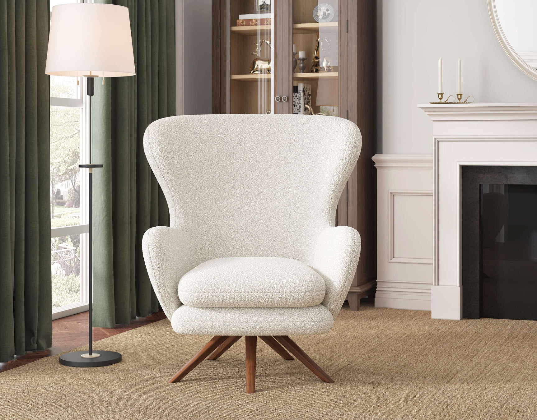 Winston Fabric Swivel Chair