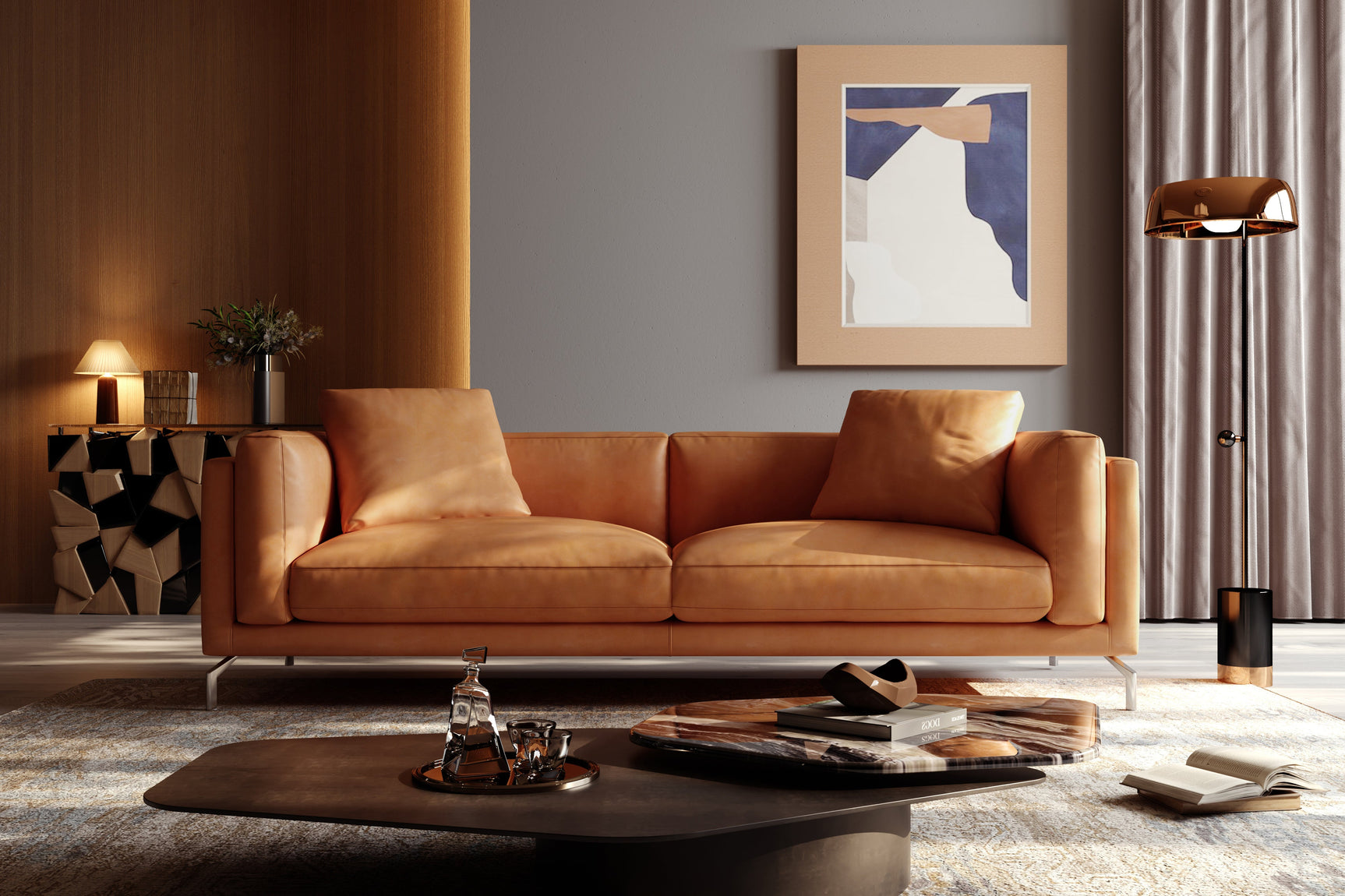 Zadar Leather Sofa