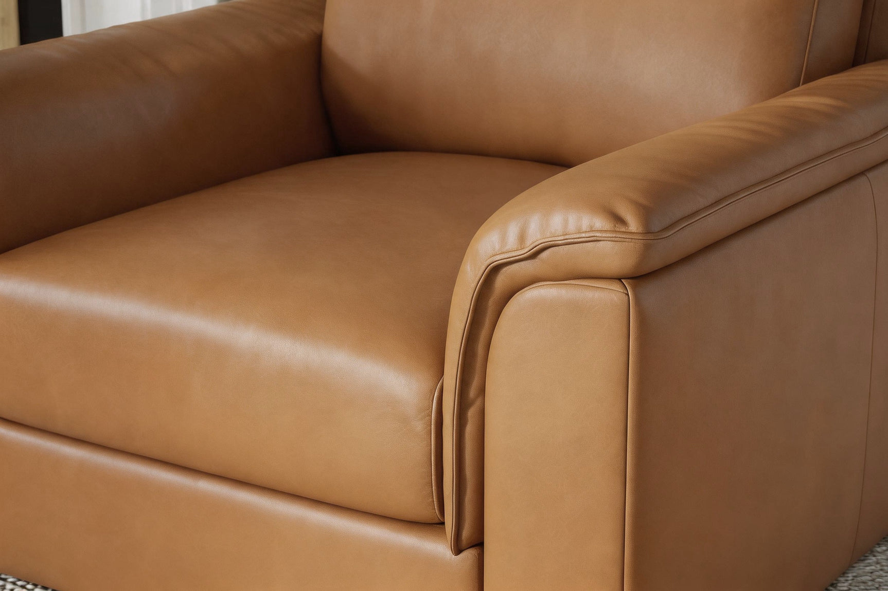 Zaira Leather Accent Chair