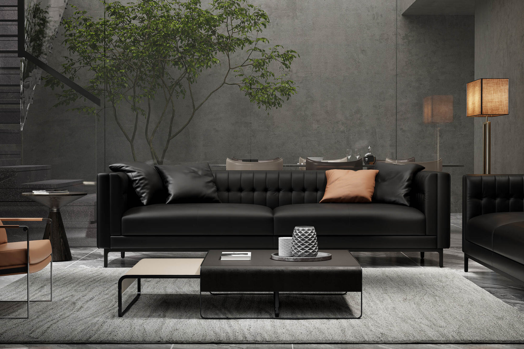 Zorion Leather Sofa