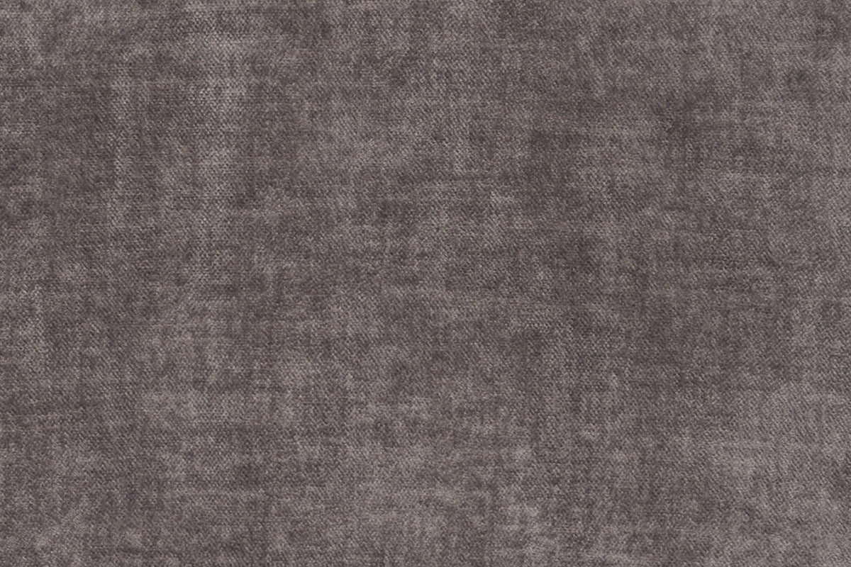 Close-up of the dark taupe velvet on the Acquasparta accent chair