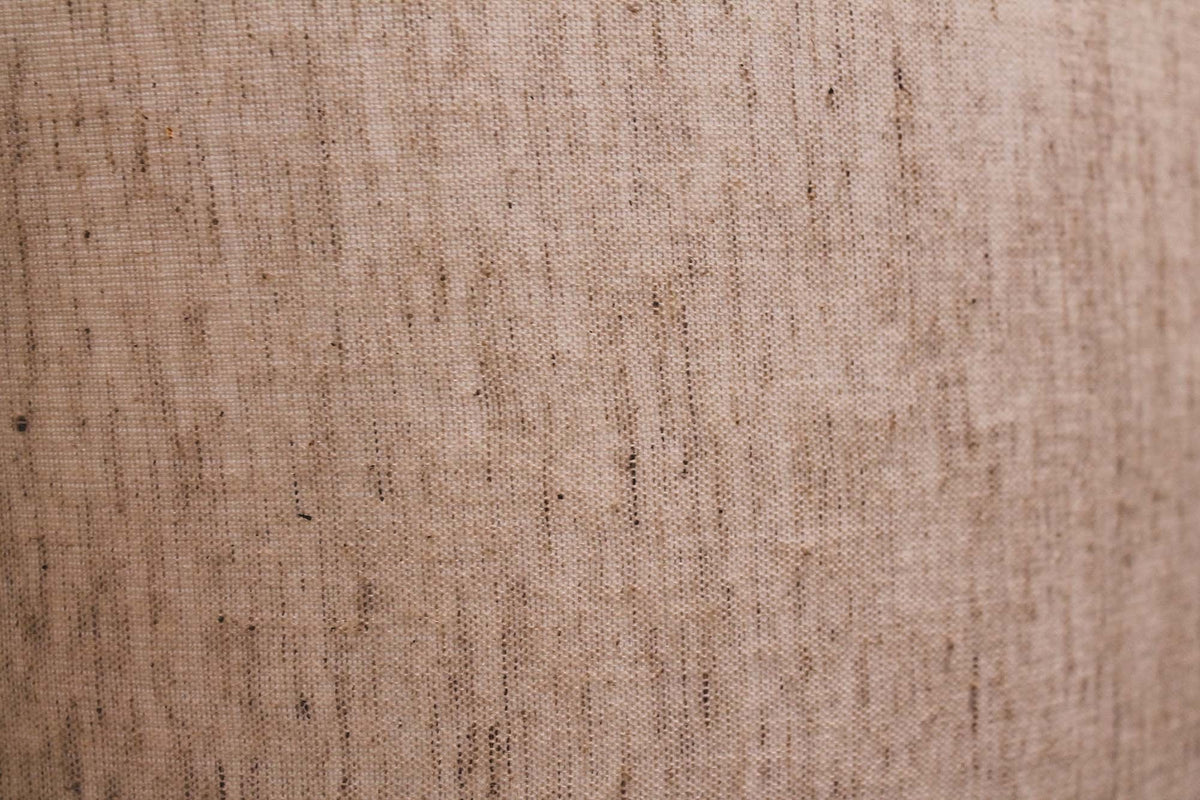 Close-up of the woven cotton texture on the Adeline lamp shade