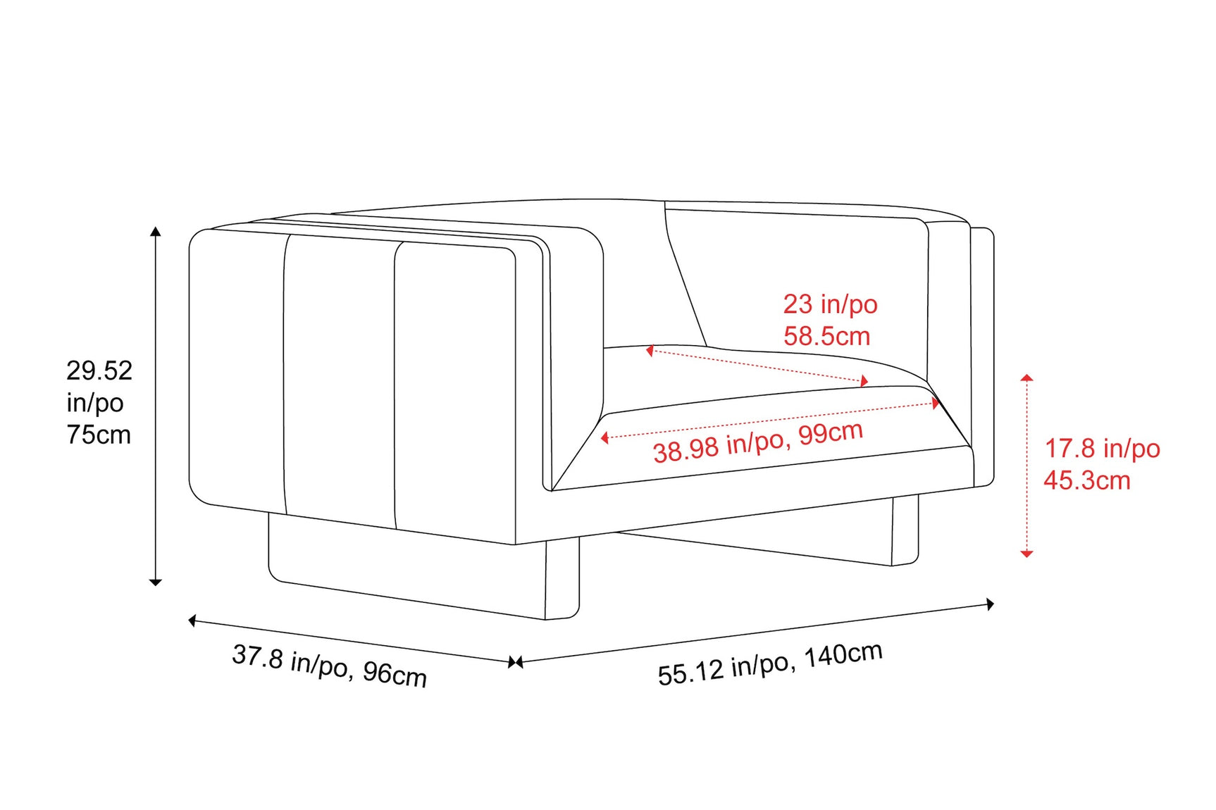 Alaina Leather Accent Chair