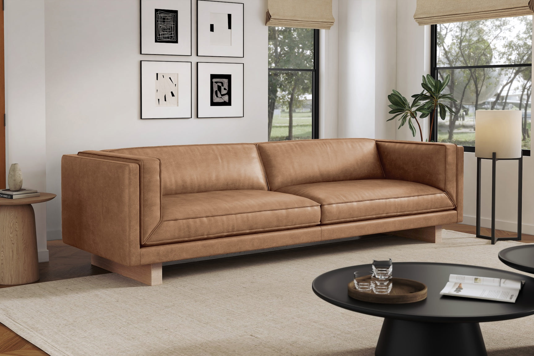 Alaina Leather Sofa