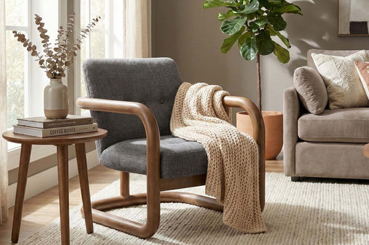 Corwin Fabric Accent Chair - A Mid-Century Silhouette