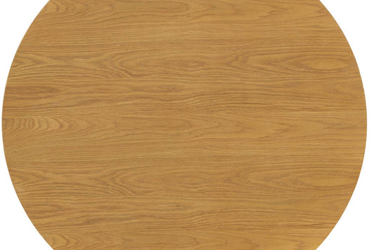 Elowen Oak Round Pedestal Dining Table - Grain from Edge to Edge