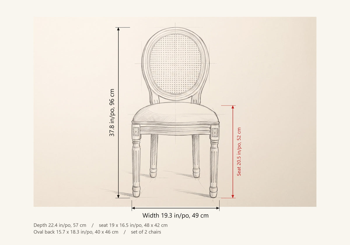 Este dimensions: 19.3 in wide, 37.8 in high, seat height 20.5 in, 22.4 in deep