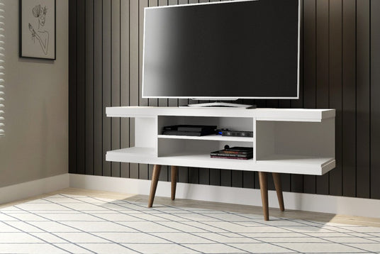 Crisp White Media Console