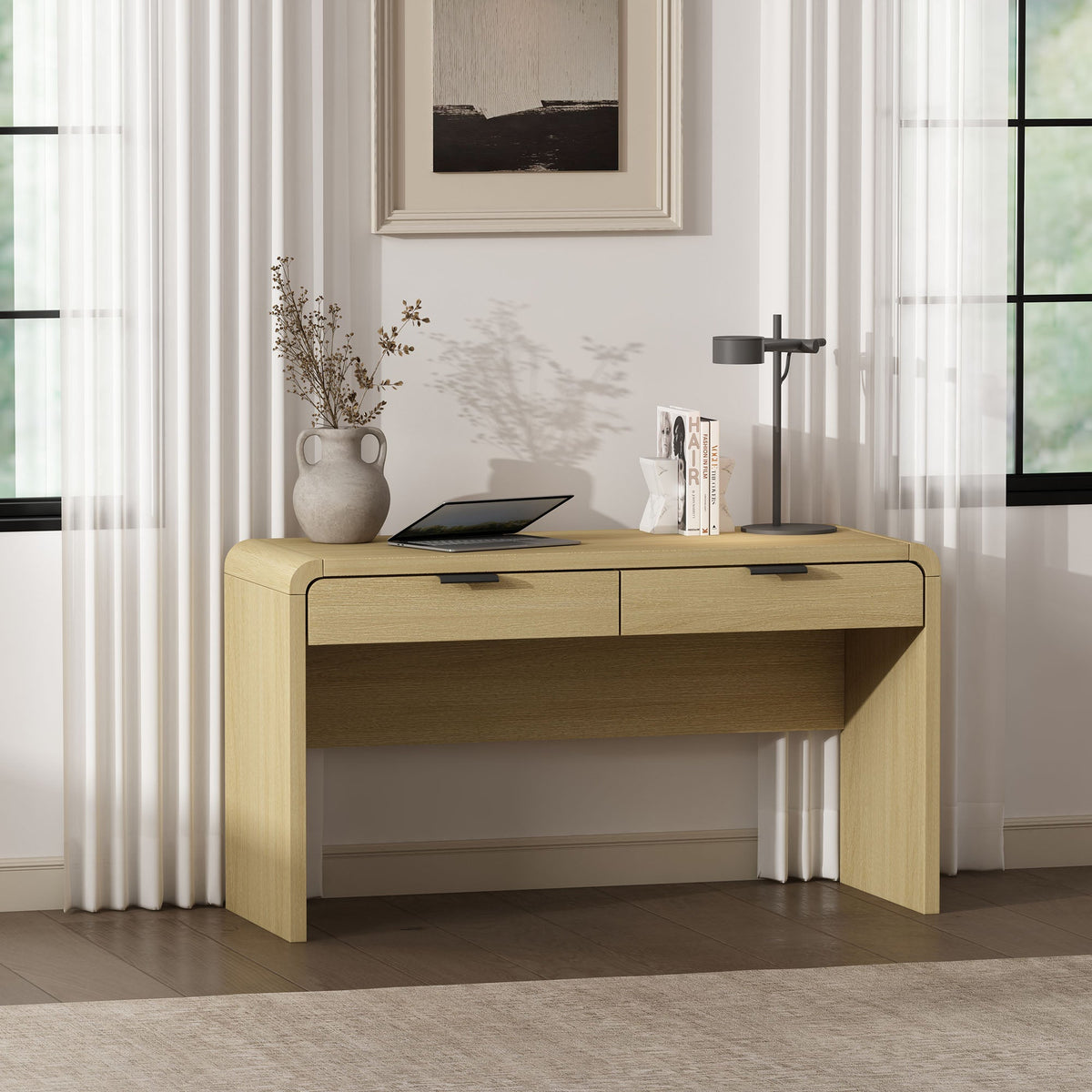 Coboconk 54" Multi-Purpose Home Office Desk - Natural Oak