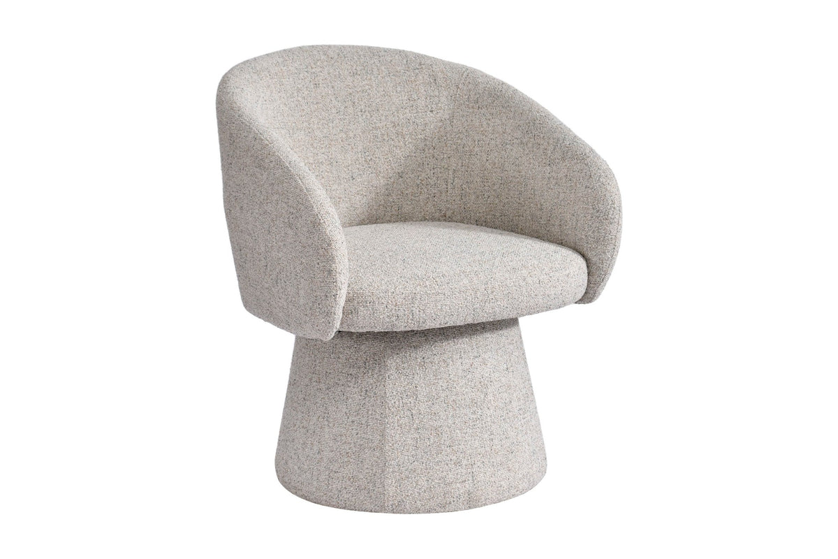 Finley accent chair, three-quarter view from the right