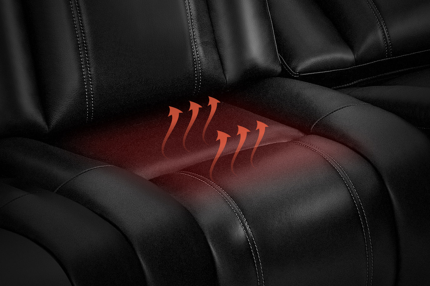 Cyber Immersive Sound Italian Leather Home Theater Console with Heat & Massage & Bass Shaker