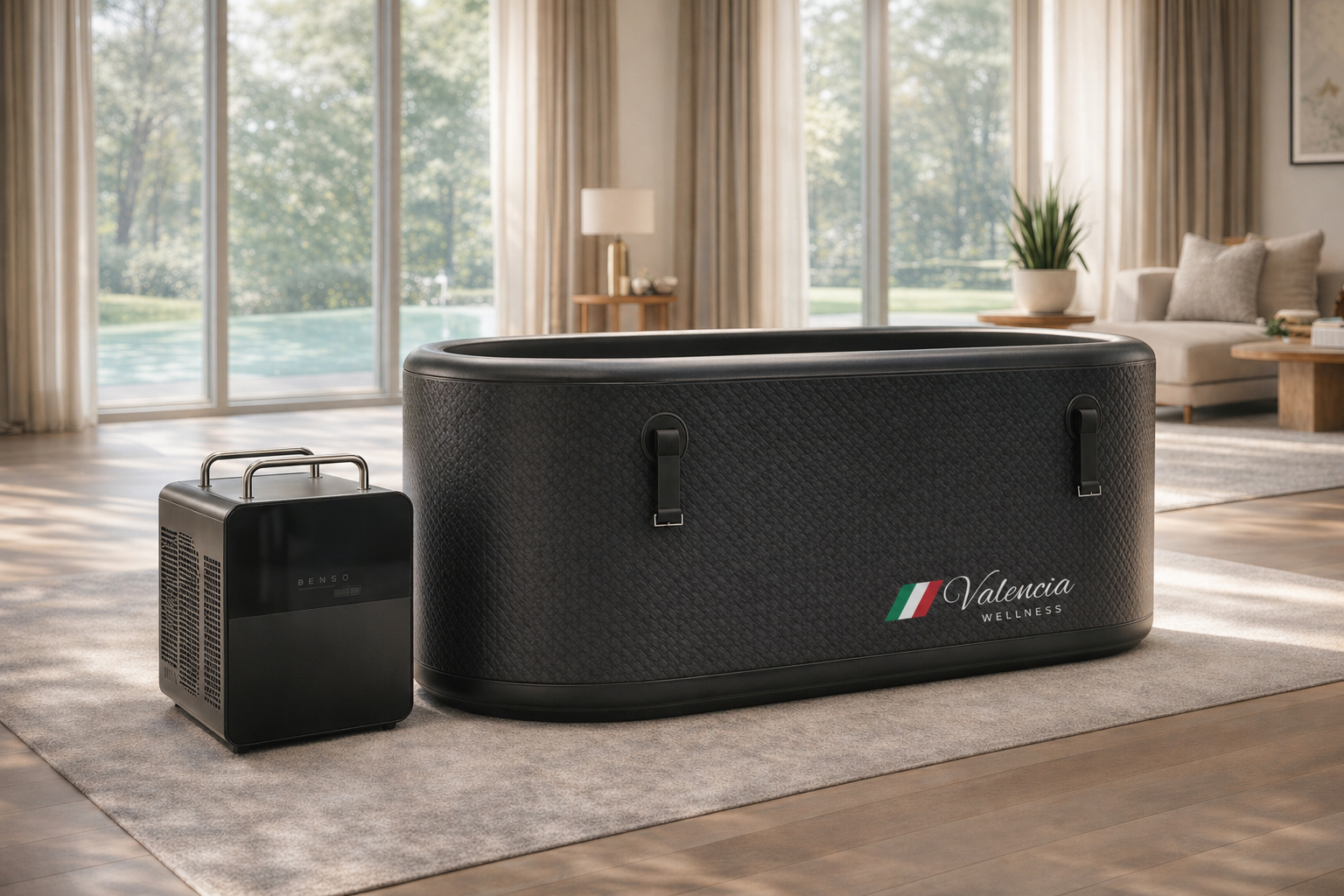 Valencia Arctic™ Precision-Chilled Portable Cold Plunge Tub Bundle