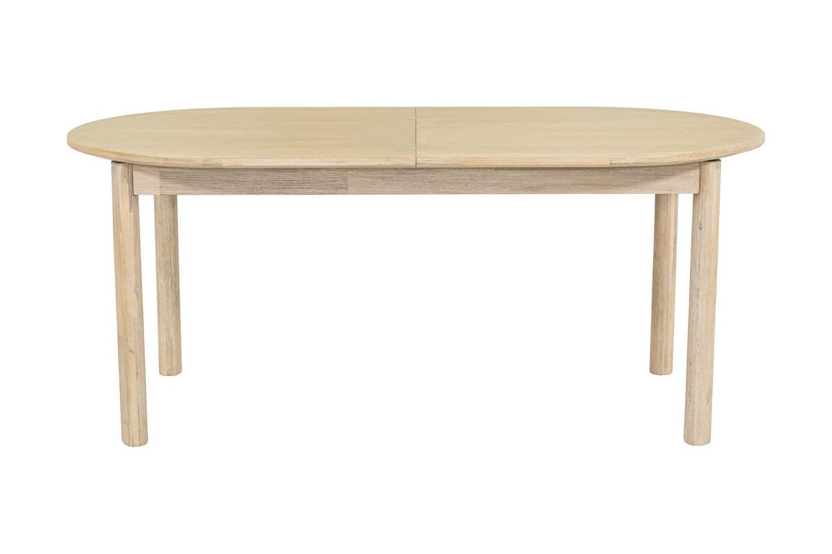 Ilaria dining table closed at 71 in, side view