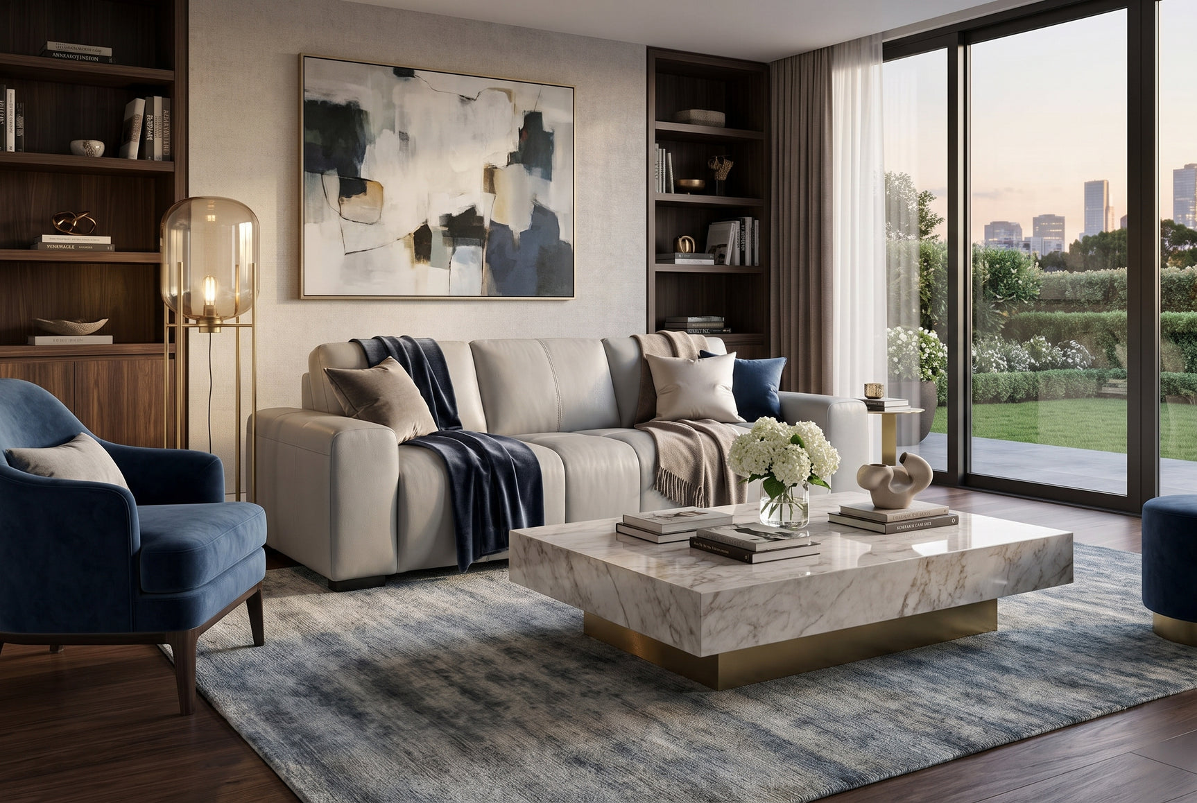 Elara Leather Sofa