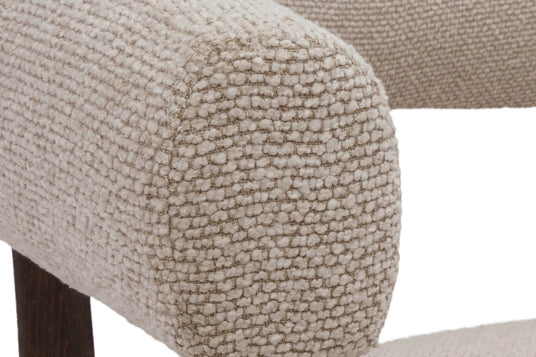 Jolie Textured Fabric Wraparound Accent Chair - Texture You Can Feel